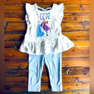 Frozen Elsa and Anna Sister Love Outfit